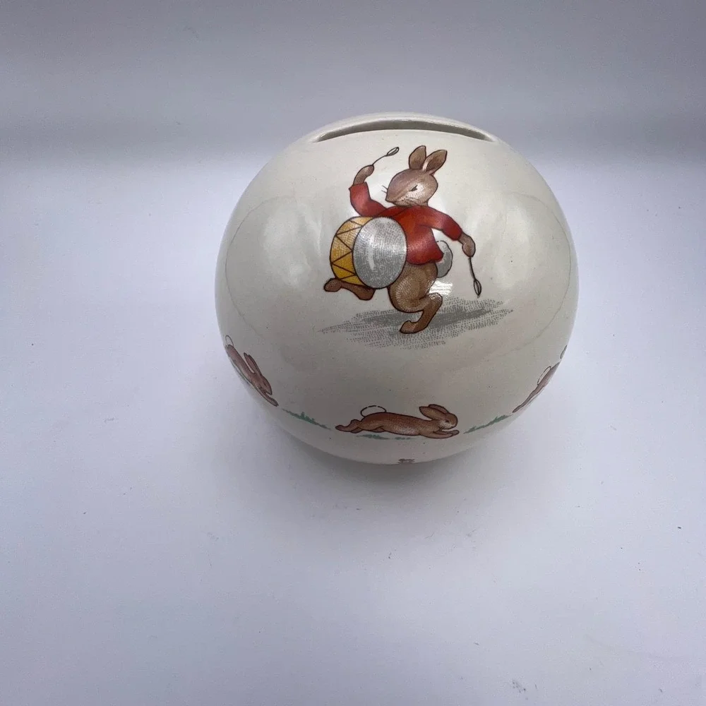 Royal Doulton Bunnykins 7 Pc‎ Lot Plates Cups Mug Coin Bank Vintage